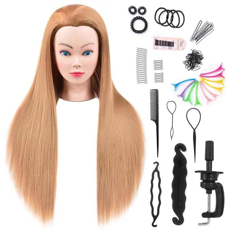 Neverland Hairdressing Training Head 28 Inch 100% Synthetic Fiber Hair