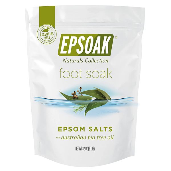 Tea Tree Oil Foot Soak W/ Epsoak Epsom Salt Fight Bacteria Nail Fungus 2 Lb Bag