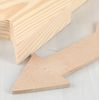 Unfinished Wood Chunky Arrow with Overlay Arrow