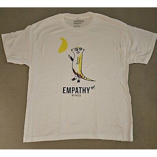 2021 To The Moon Meerkat VeeFriends Empathy Wines White T Shirt Size Large