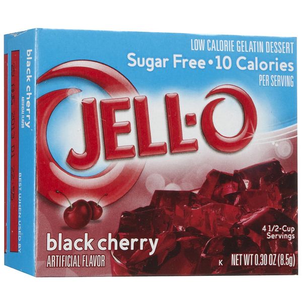 Jell-O Black Cherry, Sugar-Free Gelatin Dessert