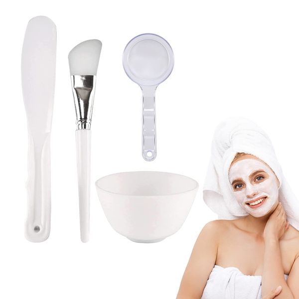 Masken Pinsel,Silicone Mask Brush,Gesichtsmaske Pinsel Set,Maskenpinsel Set Silikon,Face Mask Brush,Scraper Face Mask,Face Mask Brush Applicator Brush,Entwickelt Für DIY Gesichtsmasken,Kiuiom