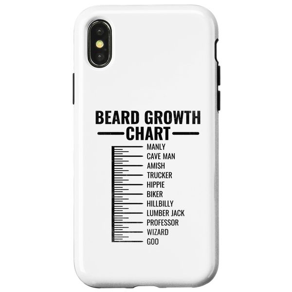 iPhone X/XS Beard Growth Chart Bearded Beards Man Case