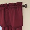 Eclipse Canova Blackout Thermaback Window Valance Curtains for Kitchen or Bathroom, 42" x 21", Burgundy