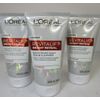 3 L'OREAL REVITALIFT BRIGHT REVEAL DAILY SCRUB CLEANSER