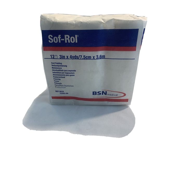 Cast Padding Undercast Sof-Rol 3 Inch X 4 Yard Rayon NonSterile 9033 Pack Of 12