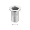 uxcell M4 304 Stainless Steel Rivet Nut Flat Head Insert 10pcs