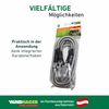 Windhager Spring Hook Expander Rope Safety Elastic Rope Tarpaulin Rope Sailing Tightener Lobster Fastening Hooks (Pack of 4), 70 cm, Black, 70x3.5x3.5 cm 10979