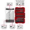 Original Einhell M-CASE 39-Piece Impact-Resistant Accessory Set (25 mm bits, Metal Drill bits, Universal Drill bits, 60 mm bit Holder, Socket Spanner, Countersink incl. Storage Box)