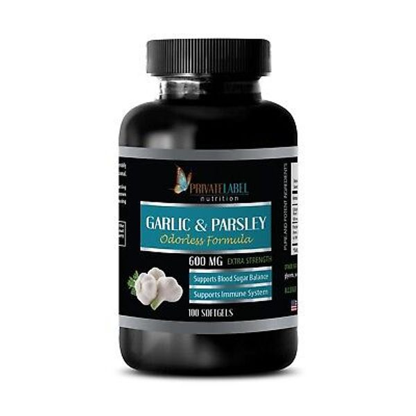 odorless garlic - GARLIC & PARSLEY COMPLEX - parsley capsules - 100 Softgels