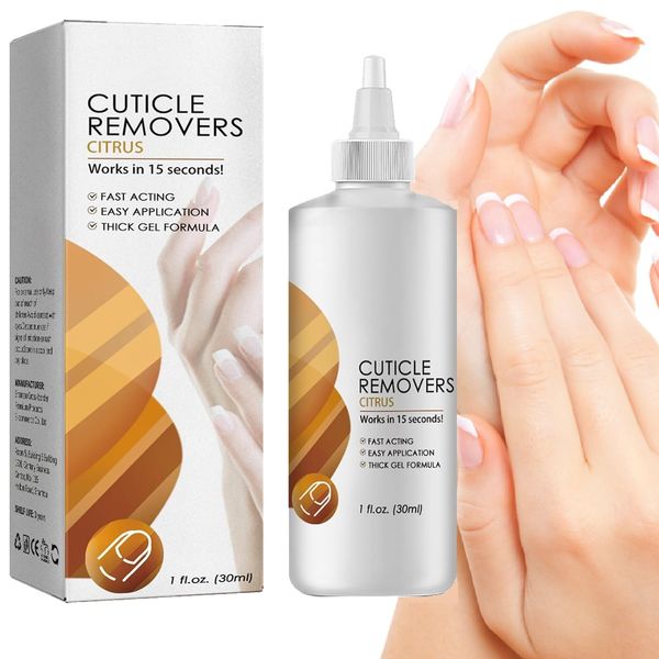 Cuticle Remover Cream,Nail Cuticle Repair Gel,Supremely Gentle Cuticle Remover,Nail Treatments for Cuticle Softener,Nail Cuticle Care Gel for Used to Repair Nail Damage & Moisturize Manicure,30ML