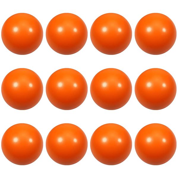 Kymqlyw 12 Pcs Orange Foam Stress Ball Squeeze Stress Relief Balls for Kids and Adults Hand Exercise Sensory Squishy Relief Toys for Anxiety ADHD Autism （Orange）