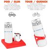 Ion8 Leak Proof Slim Water Bottle, BPA , 600ml, Unicorns