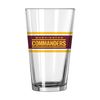 logobrands Washington Commanders 16oz. Stripe Pint Glass