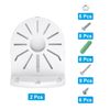 PATIKIL Dome Security Camera Mount 6.7 Inch, 2 Pack Universal Dome Right Angle Wall Mounting Bracket Junction Box Plastic, White