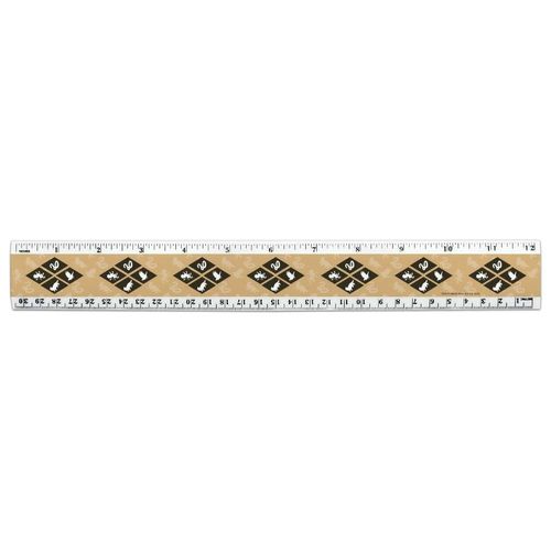 Harry Potter House Diamonds 12 Inch Standard and Metric Plastic Ruler