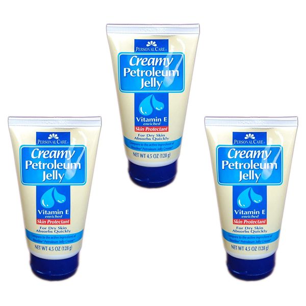 CREAMY Petroleum Jelly w/ Vit E, 4.5oz Personal Care ( 3 pack ) PHARMACY FRESH ^