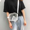 Enkrio Clear Bag Stadium Approved Clear Purse Mini Clear Messenger Bag Matte Cross Body Bag with Adjustable Strap for Women Men