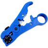 KM Global Simple Compact Cable Cutter Coaxial Cable Stripper Cable Crimper Cable Cutter Tripper Bolt Clipper Electrical Work Carpenter (Blue)
