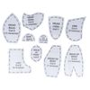 Bear Sewing Pattern Set, Acrylic Quilting Tools 10 Pieces Reusable Bear Sewing Patterns for Home (150.00)