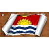 Kiribati Flag Scroll Novelty Aluminum Key Chain KC-9204