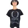 Organic Nails Playera Negra con Rhinestones Chicago Damas  Large