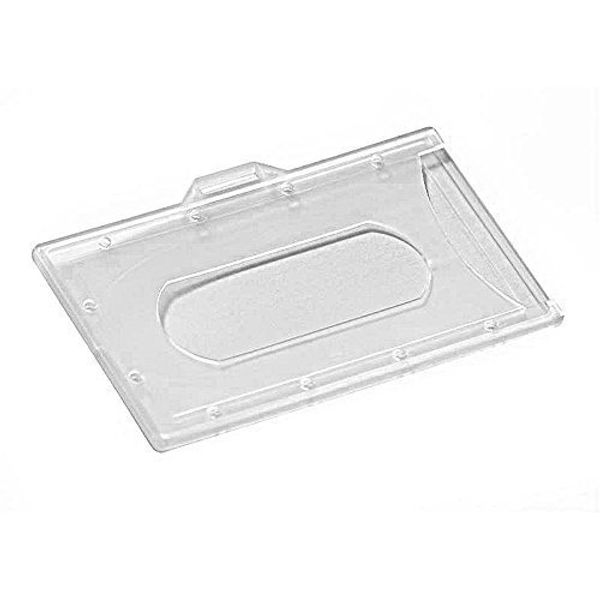 FALAMBI 5 Kartenhalter transparent matt, für EC-Karten, Kreditkarten, Werksausweise, Fahrkarten, etc. (ohne Befestigung)