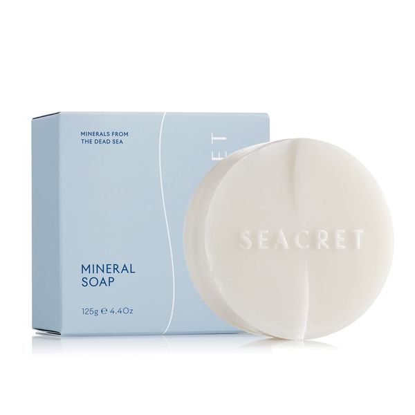 SEACRET Soap Bar - Natural Soap with Dead Sea Minerals & Olive Oil for Nourished Glowing Skin. 4.4 oz