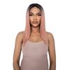 The Peachie - Peach Straight Lob Lace Front Wig