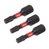 Sealey 3pc 25mm TRX-Star* T20 Impact Power Tool Bit Set - AK8217