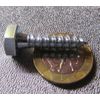 Zinc Hex Head Lag Screw 7/16 Hex Size 1/4 Thread x 1.00" Length, 100 pcs