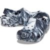 Crocs Unisex Classic Marbled Clogs, white black