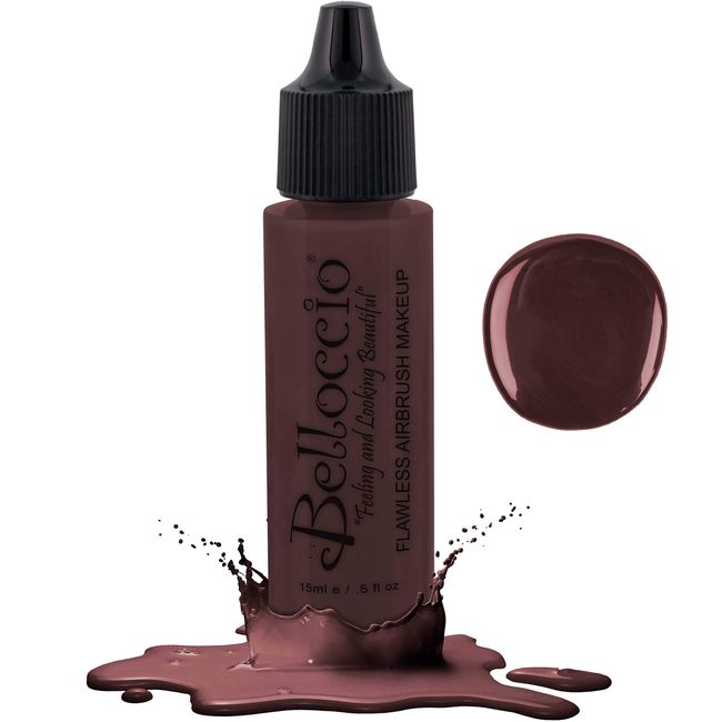 Half Ounce Bottle of Passionate Plum Belloccio's Professional Flawless Airbrush Makeup