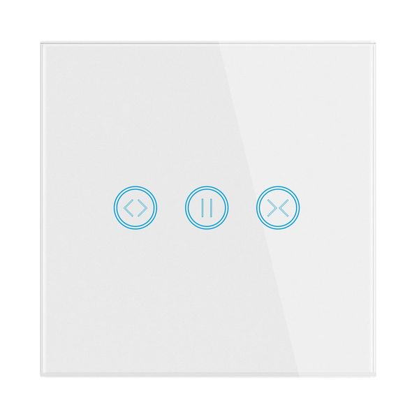 Smart Roller Shutter Switch, WiFi Roller Shutter Switch for Controlling Roller Shutters/Blinds/Awnings, Compatible with Alexa/Google Assistant, Timer and Voice Control, Requires Zero Conductor - White