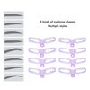 Eyebrow Stencil Ruler, 8pcs Eyebrow Stencil Reusable Eyebrow Template Three Dimensional Eyebrow Shaping Kit