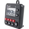 San Jamar Four Event Digital Timer, LCD Display, Black