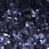3mm Flat Sequins Navy Blue Matte Metallic Medium Hole Made in USA