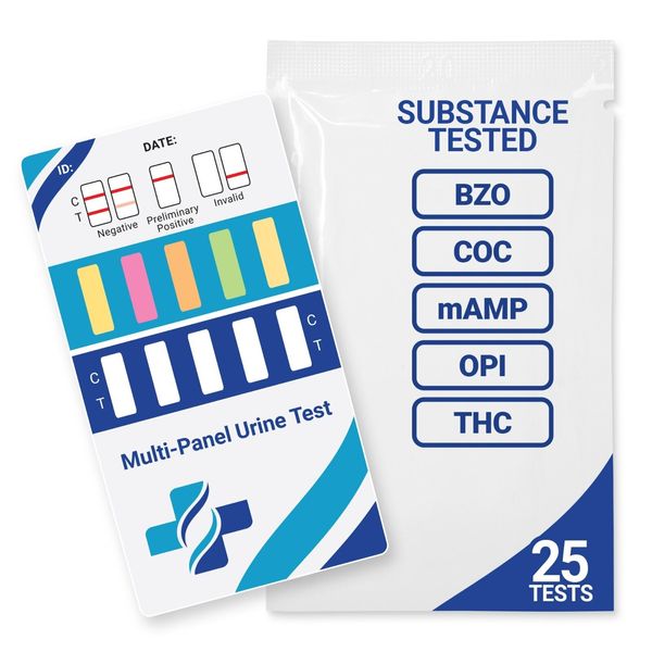 Mintegrity [25pk] 5-Panel Dip Card Urine Drug Test  #MI-WDOA-654