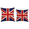 Union Jack Flag Great Britain British Flag Distressed Throw Pillow