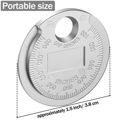 Weewooday Spark Plug Tool Spark Plug Gauge Measuring Tool Wire Spark Plug Gauge Tool Scaled from 0.020 to 0.100 Inch (1)
