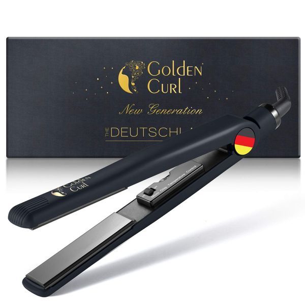 Golden Curl Glätteisen Locken und Glätten Haarglätter - 5 Jahre sorgenfreie Benutzung - Haar Styling Hair Straightener Glätteisen Lockenstab 2 in 1 zum Glätten und Locken machen (829 GCD)