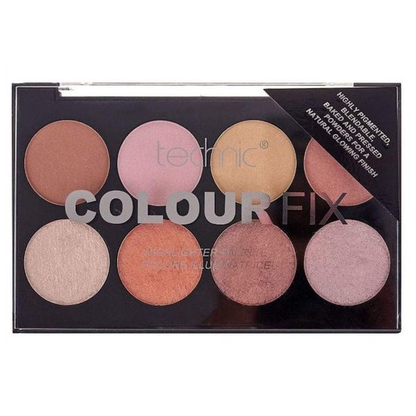 Technic Colour Fix Highlighter Palette, Pack of 8