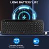 cimetech USB & Bluetooth Keyboard, Wireless Keyboard Ergonomic 2.4G Silent UK Layout with 3 Channels Multi-Device for iOS, Android, Windows, Smartphone