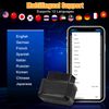 WODHMIEY OBD2 Bluetooth Diagnostic Tool, Car Engine Fault Code Reader & Check Engine Light Reset, Compatible with Android&iOS, Real-Time Vehicle Diagnostics, Fault Code Clearing (Black)