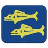 Hidden Temple Blue Barracudas Low Profile Thin Mouse Pad Mousepad