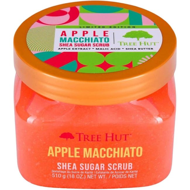 《NEW》2- Pack Lim. Ed. Tree Hut APPLE MACCHIATO Shea Sugar Scrub 18 Oz.