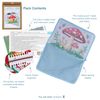 Trimits Half Stitch Tapestry Kit, Printed Canvas, Threads, Needle & Instructions, Make-Up Bag, Toadstool