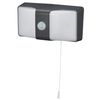 Ohm Electric Sensor Wall Light (Pull Switch/650lm/White/Black) LS-AH26J4-K