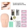 Training Head, Mannequin Head, Practice Make-up Dummy Model Heads, Make-up Head, Massage Training Practice Head, Eyelash Extension Set, Grafting False Eyelashes, Tweezers, Cleaning Rod, Glue