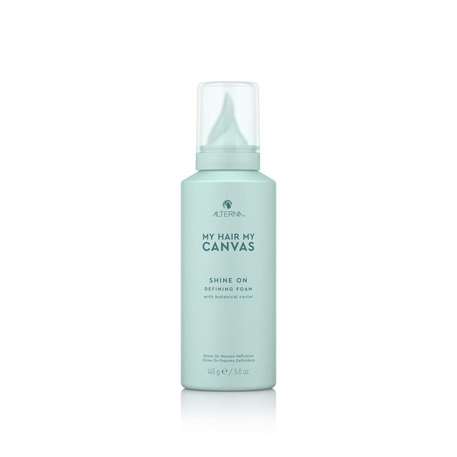 Alterna My Hair My Canvas Shine On Defining Foam, 5 Oz | Vegan Shine Enhancing | Creates Added Radiance & Smoothness | Sulfate Free